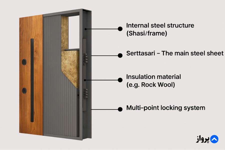 اجزای درب ضد سرقت