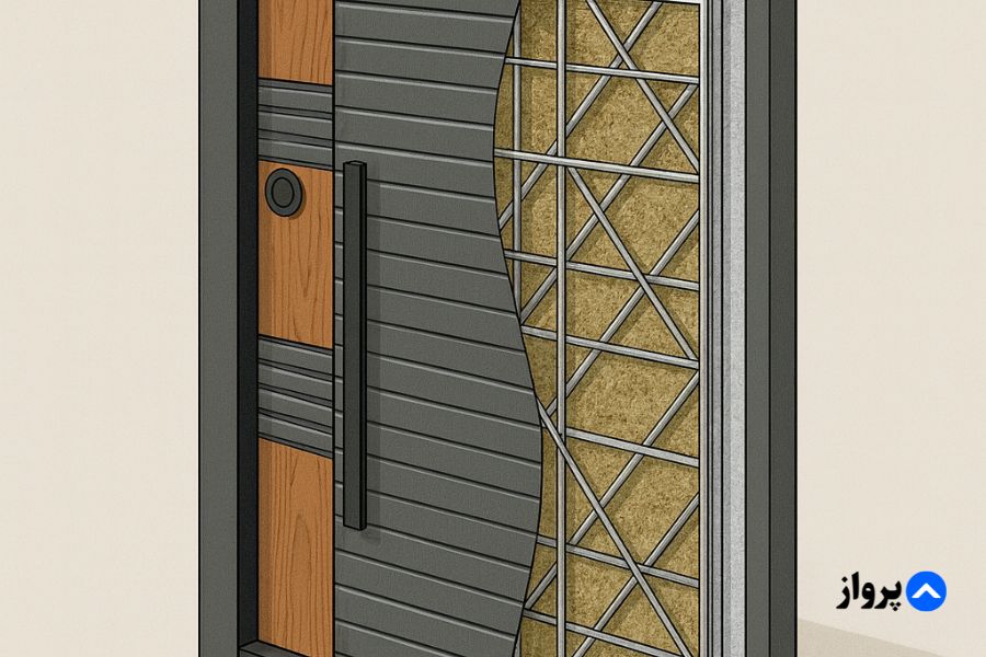 ساختار داخلی درب ضد سرقت