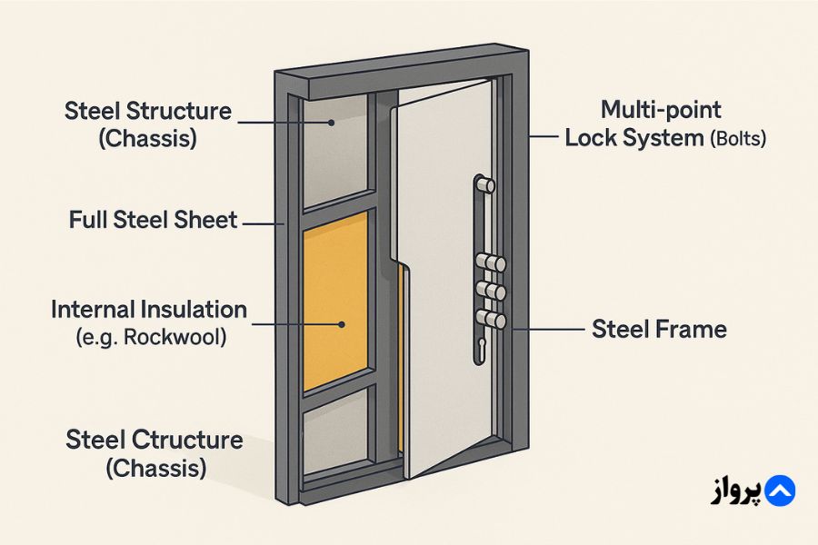 اجزای درب ضد سرقت