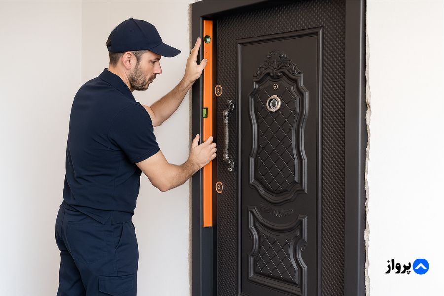 درب ضد سرقت قلعه حسن خان